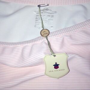 SEA Island pink & white one size swim coverup